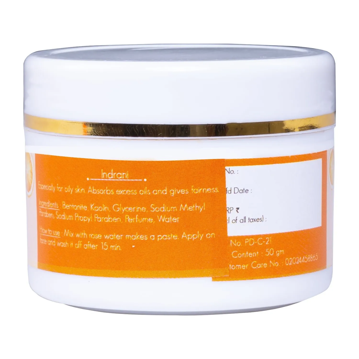 28319 applying orange face pack